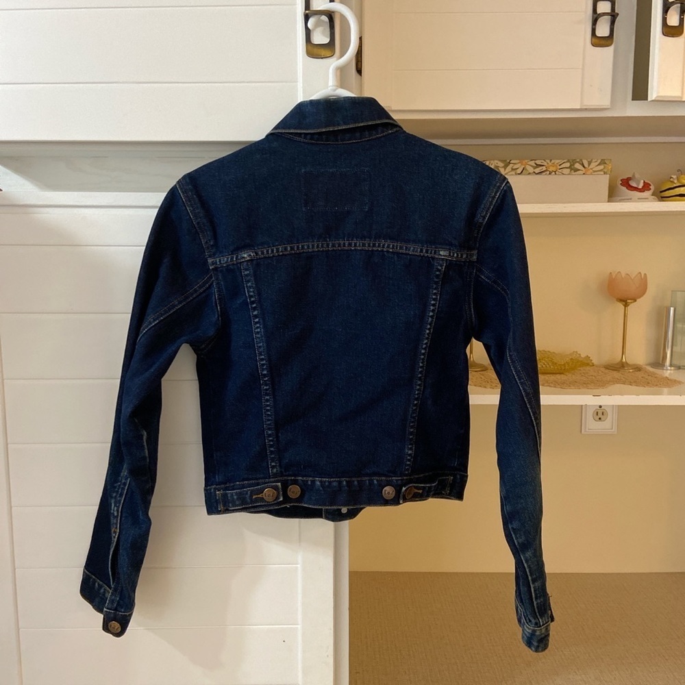 Vintage dark wash denim jacket - Picture 5 of 7